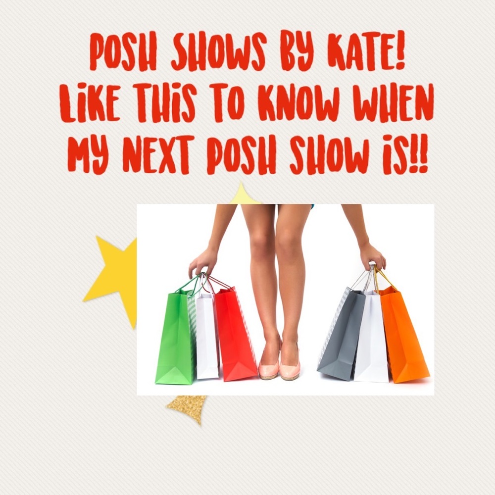 ✨Like this post to know when my next posh show is!✨